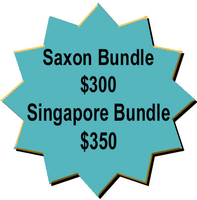 button saying saxon bundle $300, singapore bundle $350
