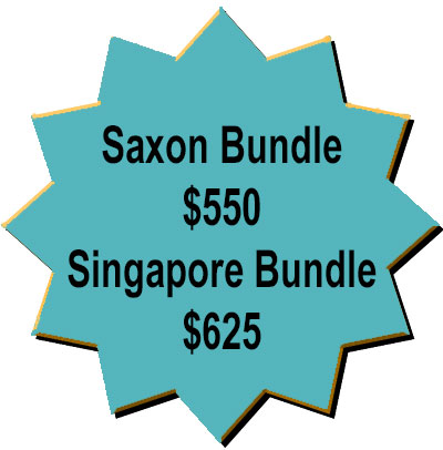 button that says Saxon bundle $550, Singapore bundle $625 