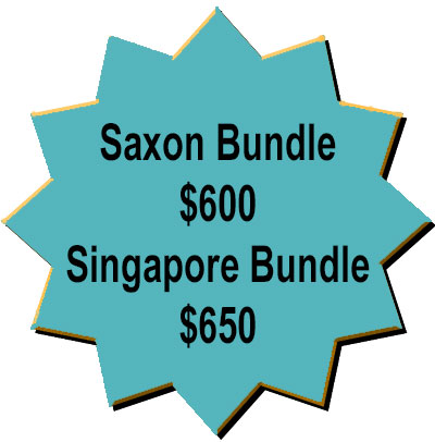 button that says Saxon bundle $600, Singapore bundle $650 