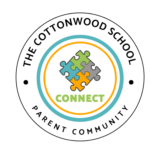 connect shirt logo Cottonwood School Parent Community logo